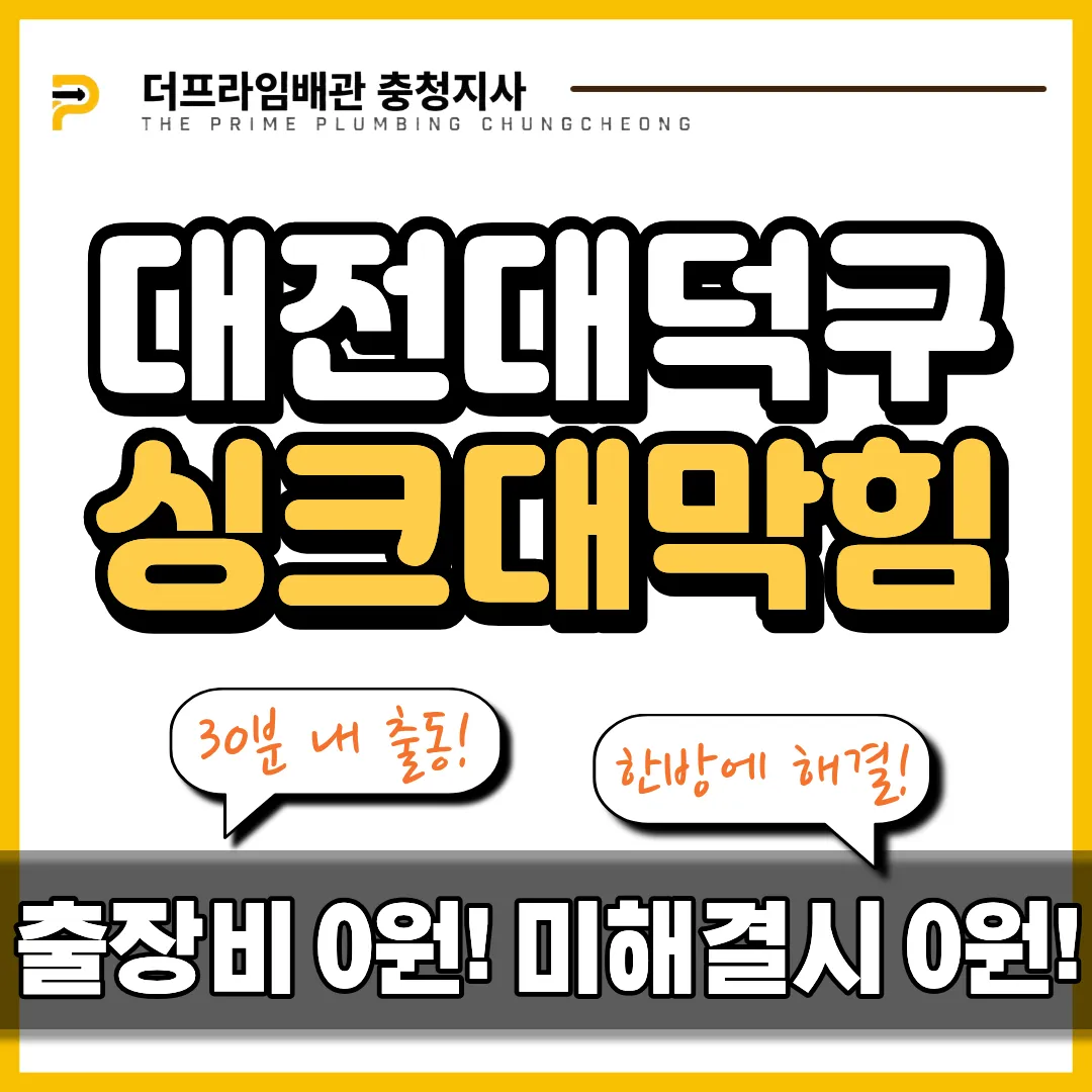 대전대덕구싱크대막힘