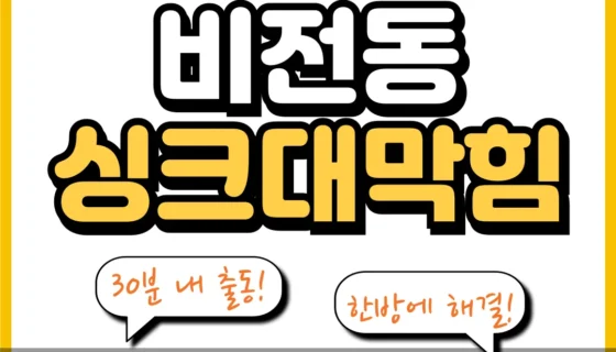 비전동싱크대막힘