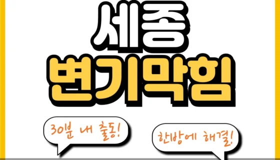 세종변기막힘