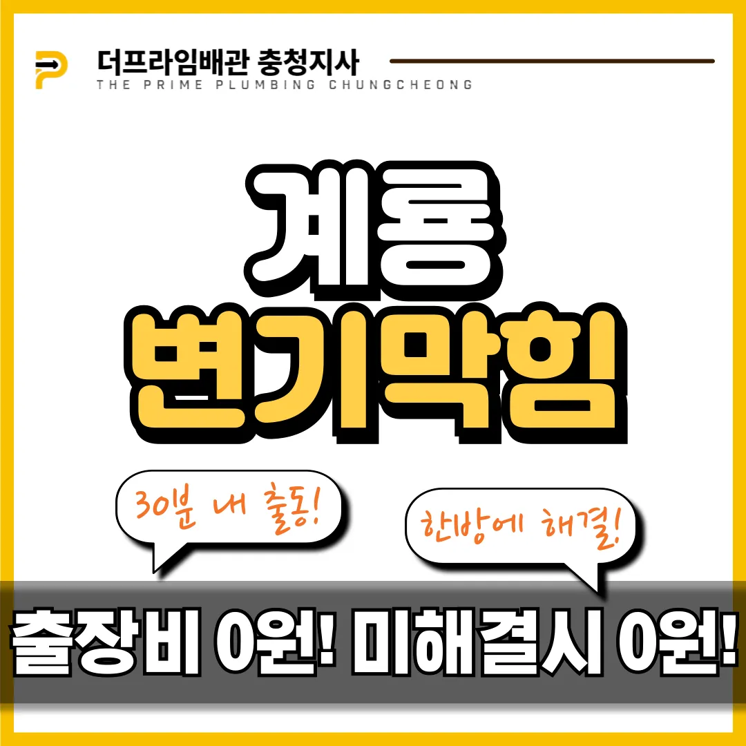 계룡변기막힘