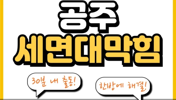 공주세면대막힘