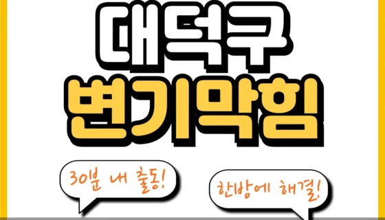대덕구변기막힘