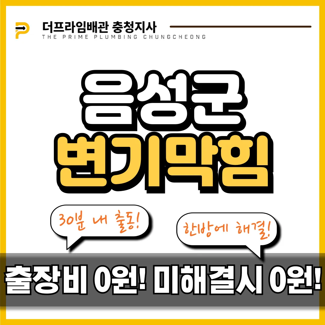 음성군변기막힘