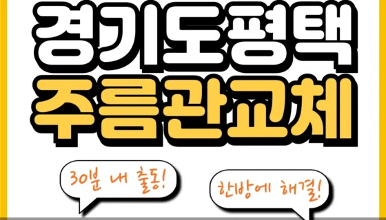 경기도평택주름관교체
