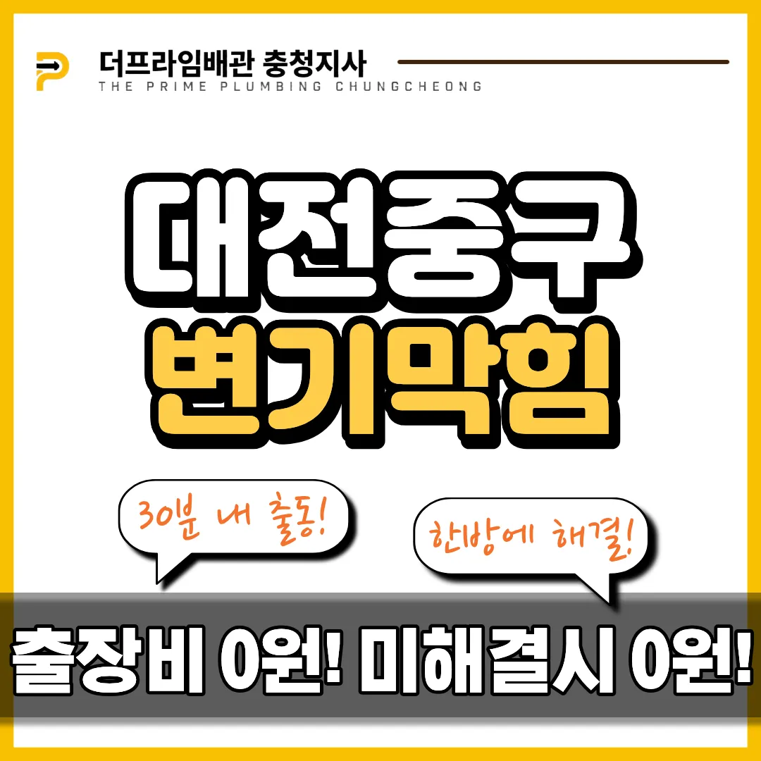 대전중구변기막힘
