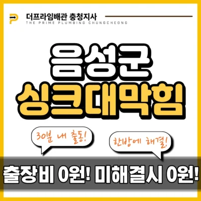 음성군싱크대막힘
