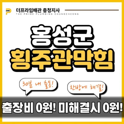 홍성군횡주관막힘