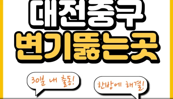 대전중구변기뚫는곳