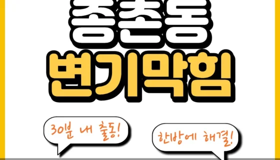 종촌동변기막힘