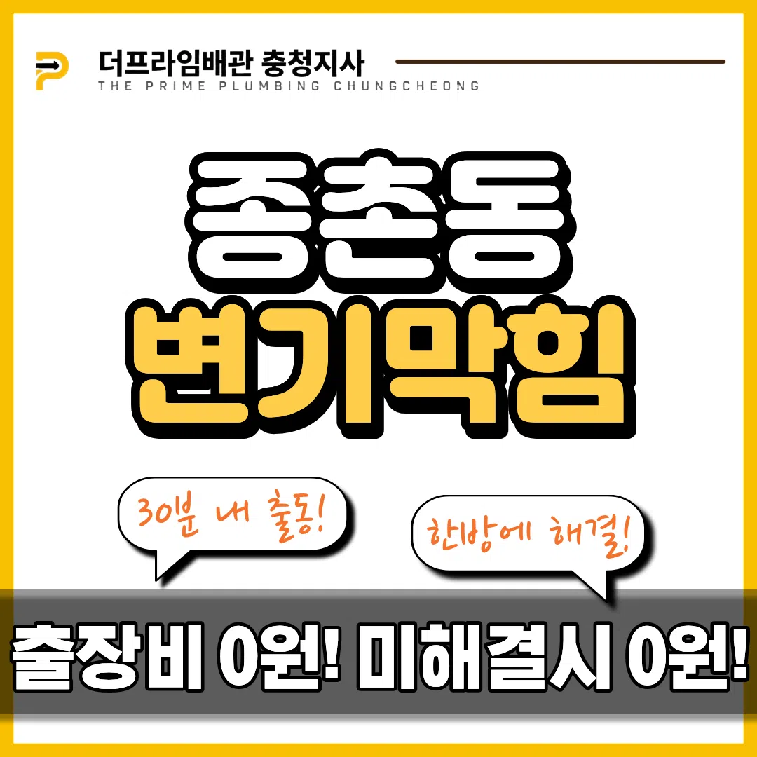 종촌동변기막힘