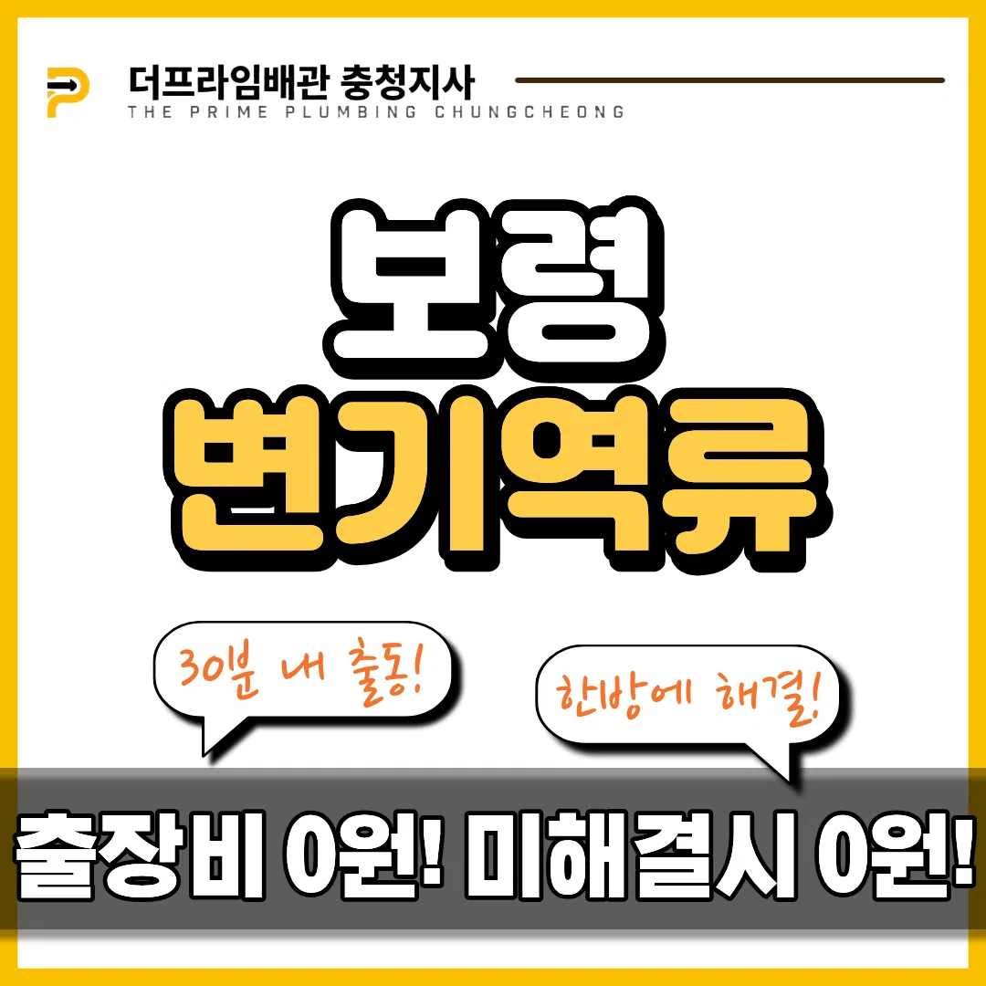 보령변기역류