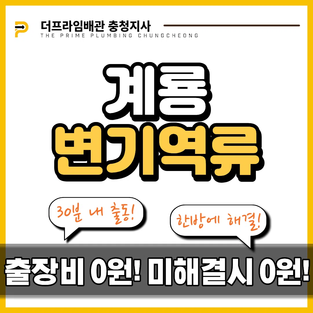 계룡변기역류
